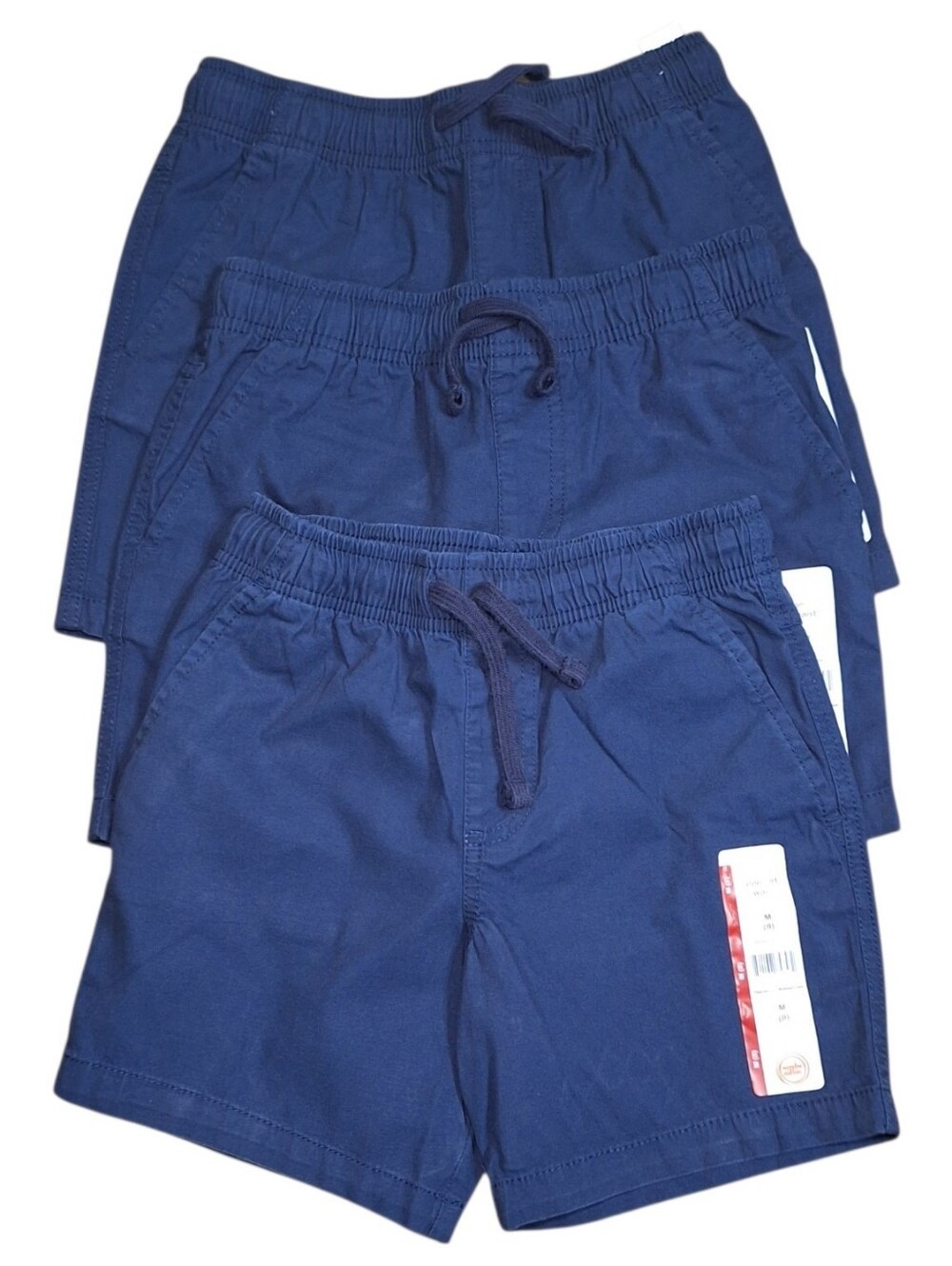 Wonder Nation Boys Pull-On Shorts Bundle Size 8 Medium Navy NWT 3 Pairs